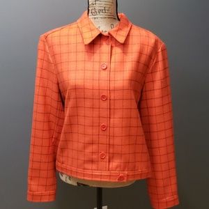 ⬇️Brooks brothers wool plaid jacket size 12